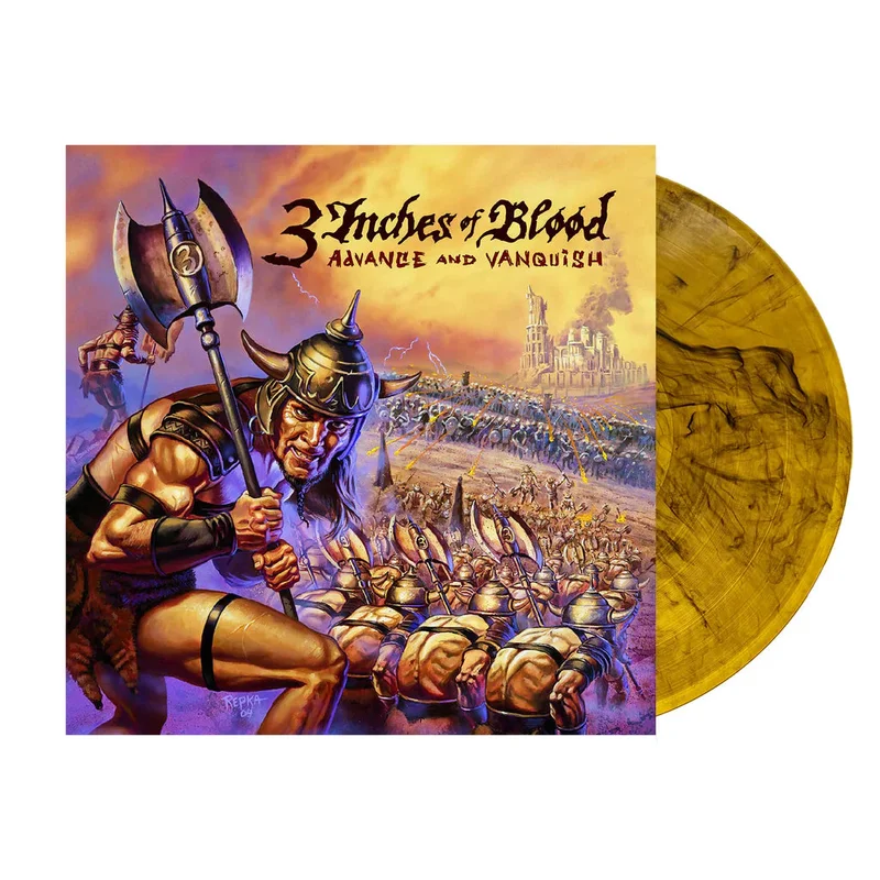 3 Inches of Blood - Advance & Vanquish (20th Anniversary Orange & Black 'Ashen Dawn' Vinyl)