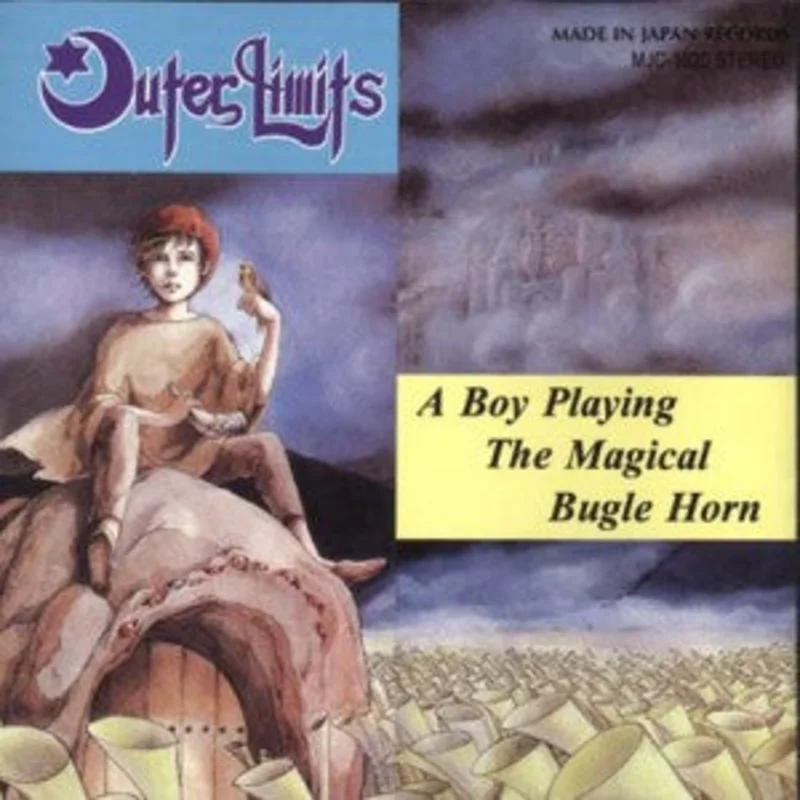 A Boy Playing The Magical Bugle Horn
