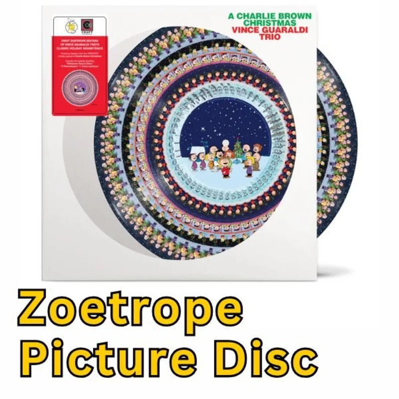A Charlie Brown Christmas (75th Anniversary Edition) - Vince Guaraldi Trio -  Zoetrope Animated Disc Vinyl Record