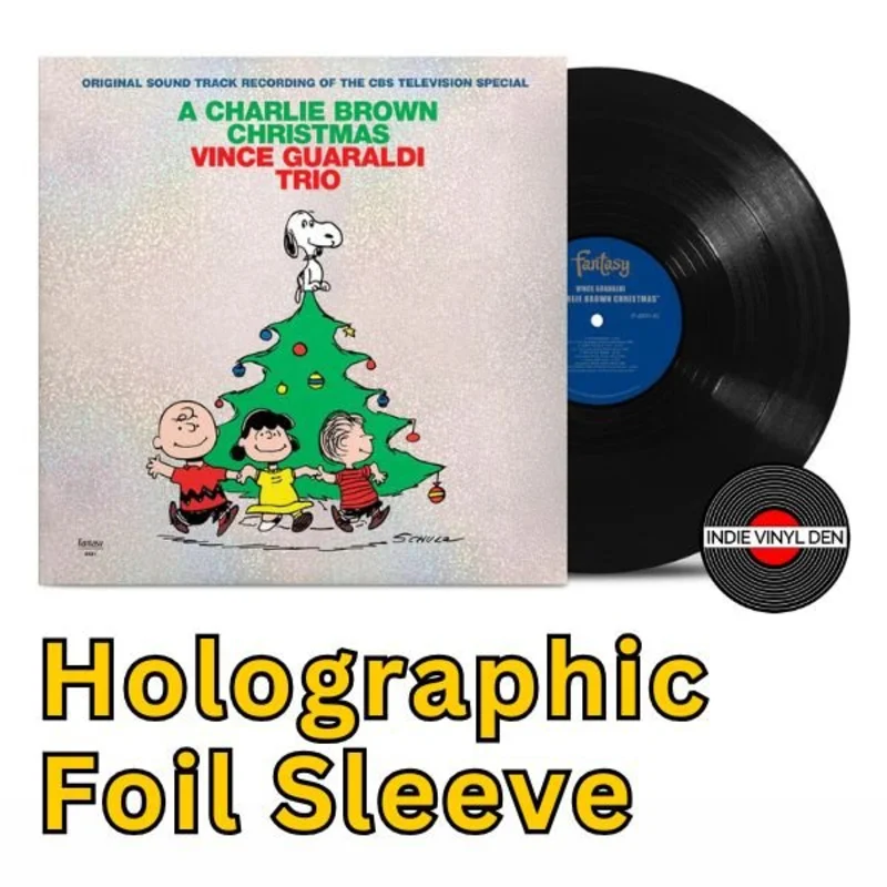 A Charlie Brown Christmas Vince Guaraldi Trio Holographic Foil Sleeve Vinyl Record