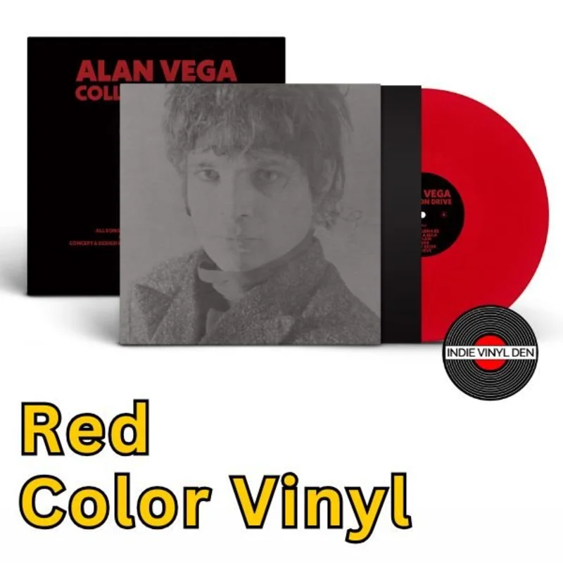 Alan Vega - Collision Drive (Remastered) - Red Color Vinyl Record