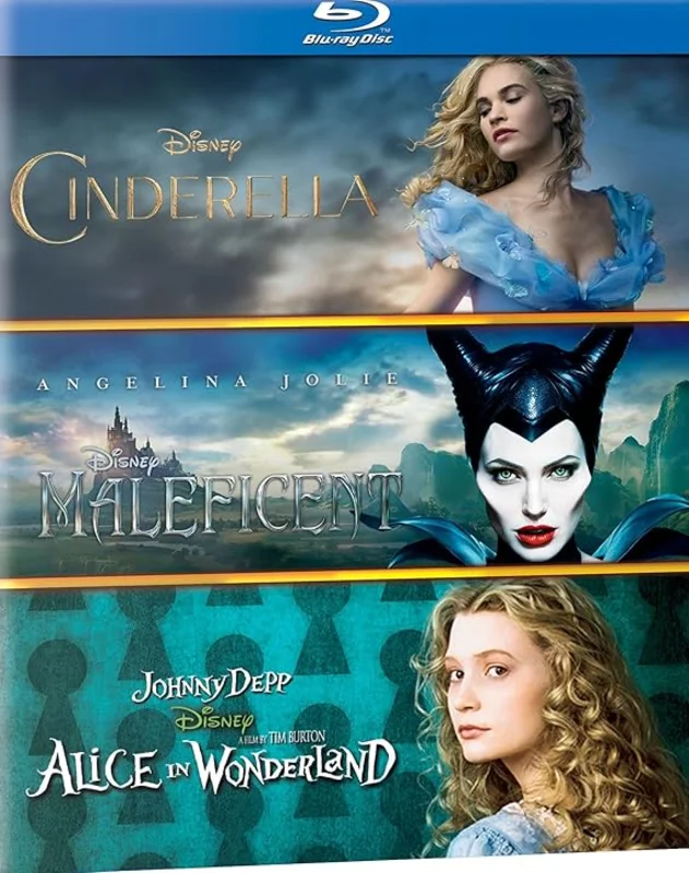 Alice in Wonderland, Cinderella, & Maleficent (Box Set) [Blu-ray]
