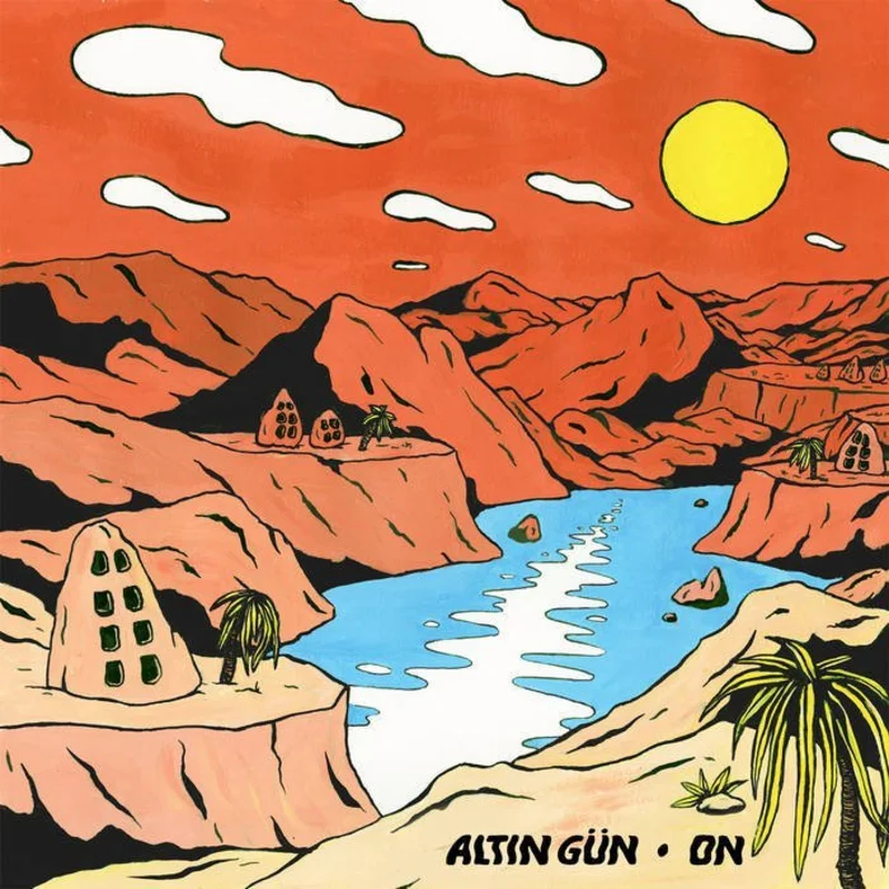 Altin Gun - On (Turquoise White Swirl Color) Vinyl LP