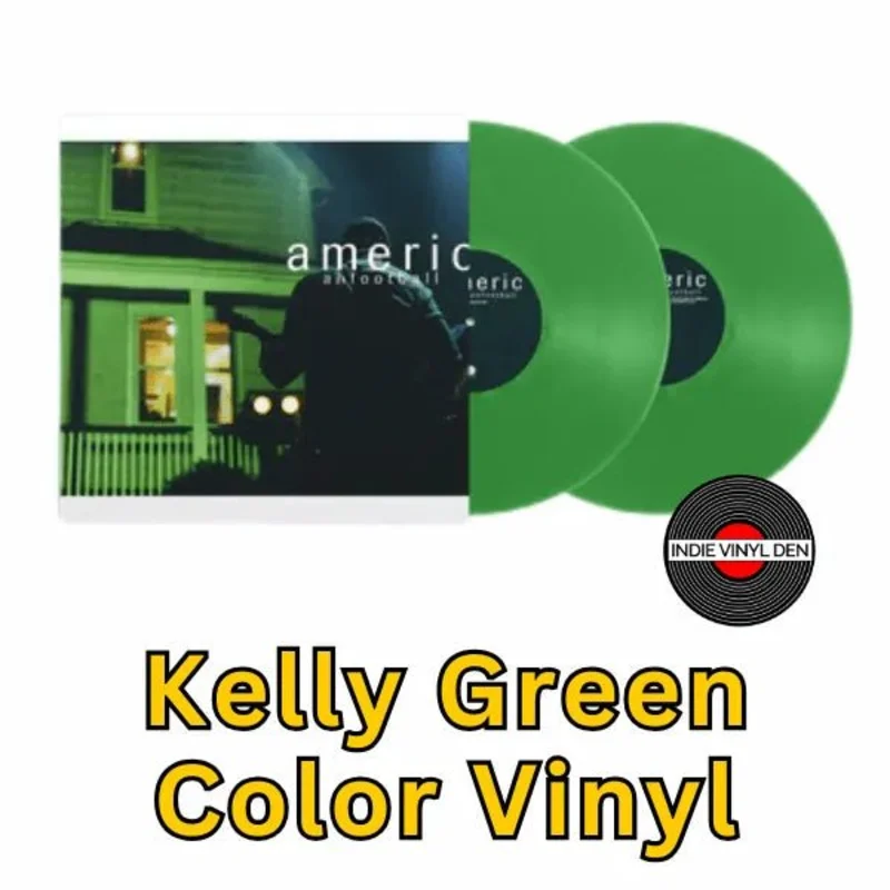 American Football - (Live in Los Angeles) - Kelly Green Color Vinyl Record
