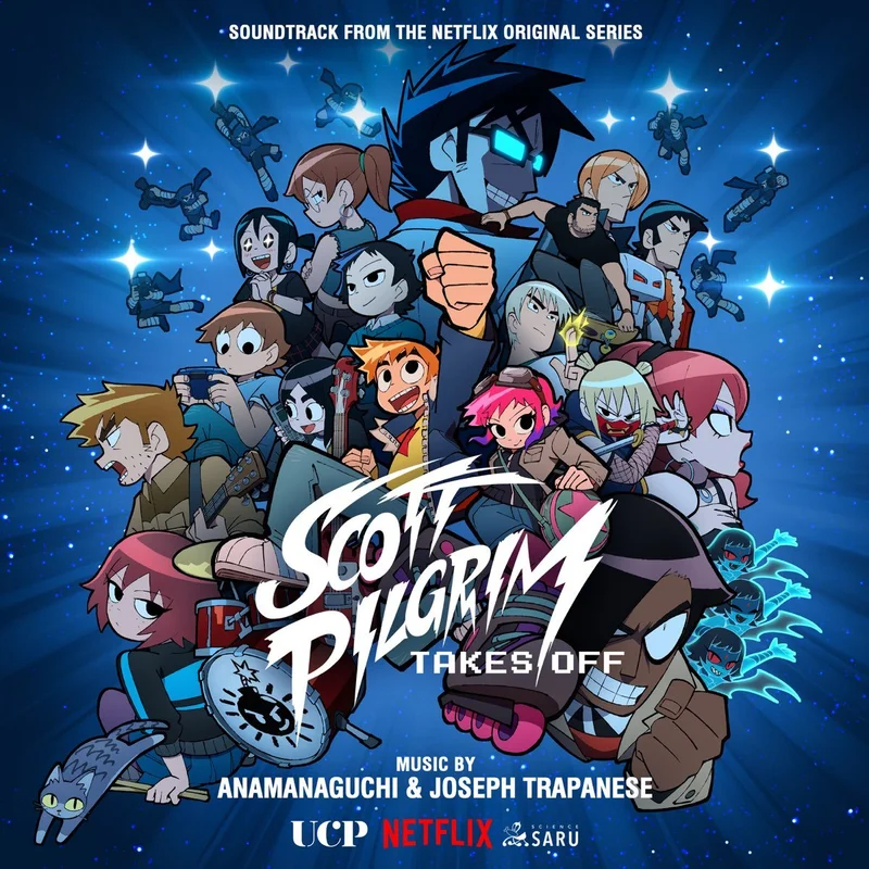 Anamanaguchi - Scott Pilgrim Takes Off (Original Soundtrack) (Black & White Color) Vinyl LP