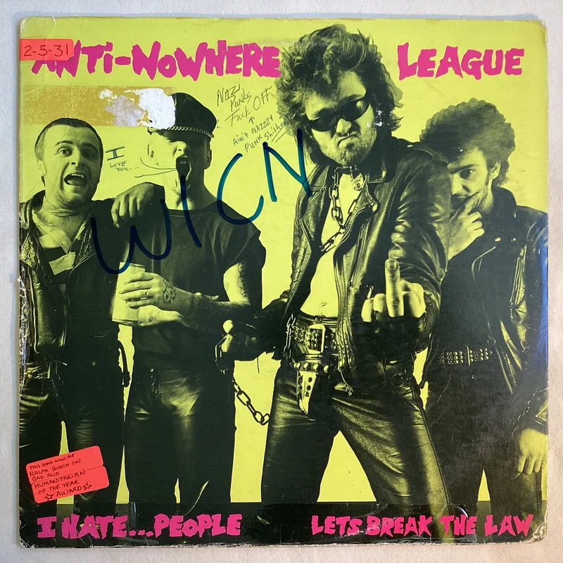 Anti Nowhere League - I Hate...People