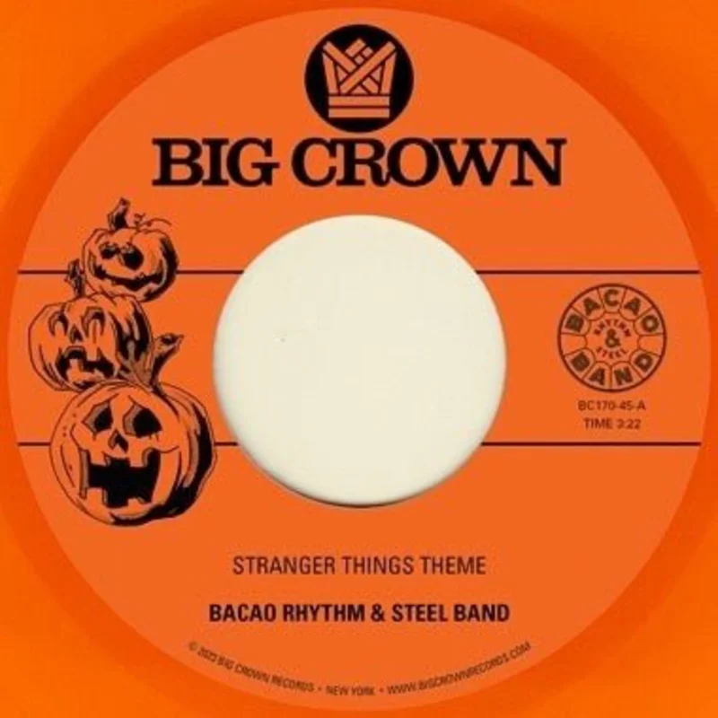 Bacao Rhythm & Steel Band -  Stranger Things Theme b/w Halloween Theme (Orange Color) 7" Vinyl