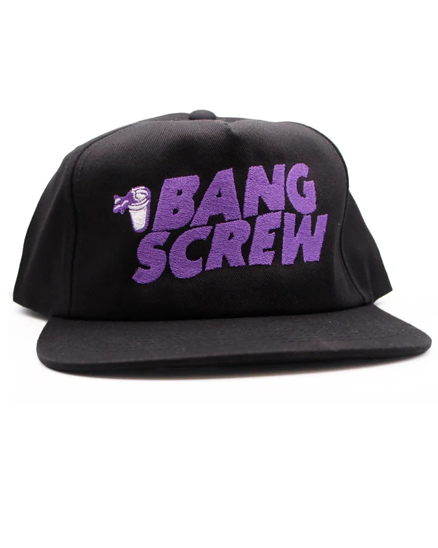Bang Screw Embroidered Snapback Cap