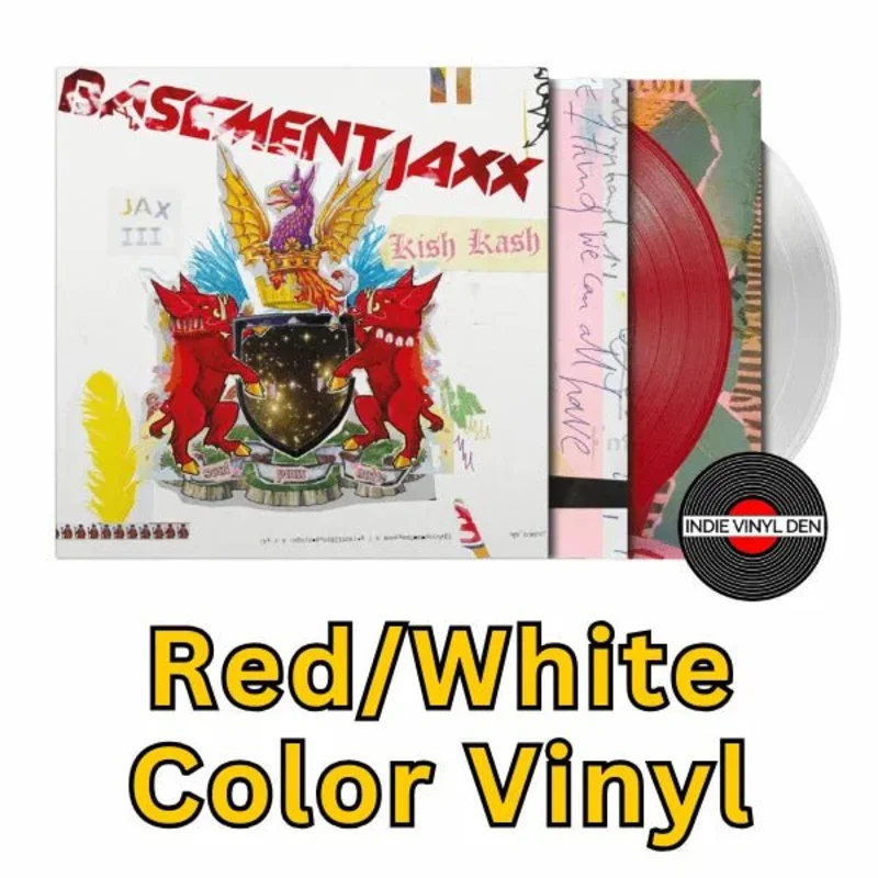 Basement Jaxx - Kish Kash - Red/White Color Vinyl Record