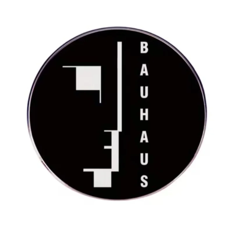 Bauhaus Round with logo - Enamel Pin
