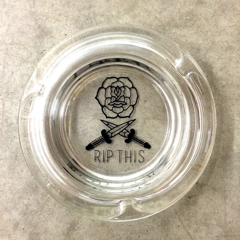 BDOD 3 Snuffer Glass Ashtray