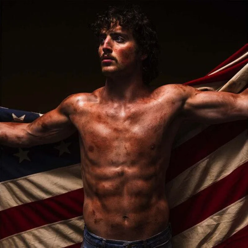 Benson Boone - American Heart (Red, White, & Blue Marble Color) Vinyl LP