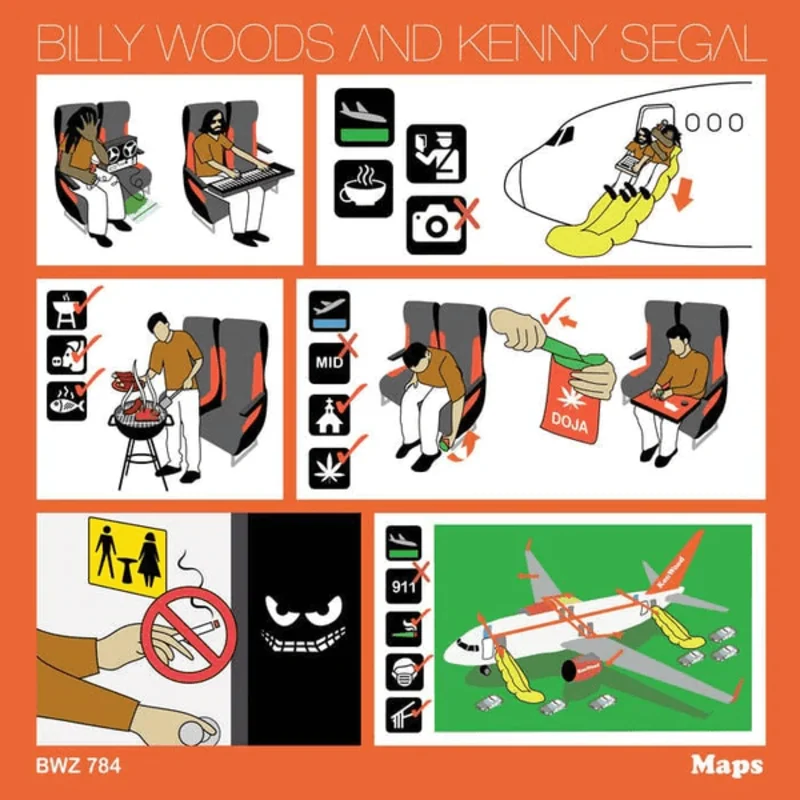 billy woods x Kenny Segal - MAPS (Orange Color) Vinyl LP