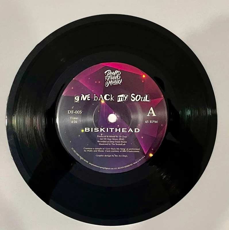 Biskithead - Give Me Back, My Soul Vinyl 7"