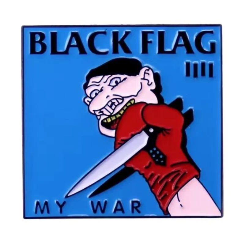 Black Flack Square My War - Enamel Pin