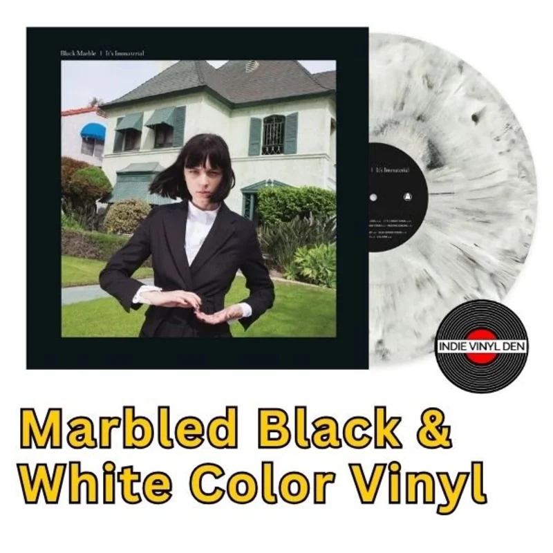 Black Marble  - It's Immaterial (10th Anniversary) -  Marbled Black & White Color Vinyl Record