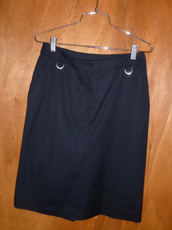 Black Utility Pencil Skirt (4)