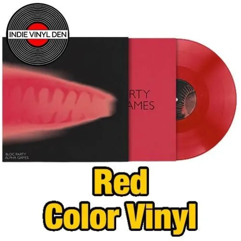 Bloc Party - Alpha Games - Red Color Vinyl Record *