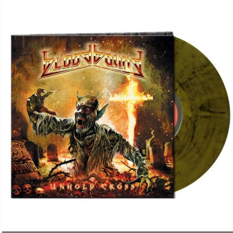 Bloodbound - Unholy Cross (Yellow/Black Marble)