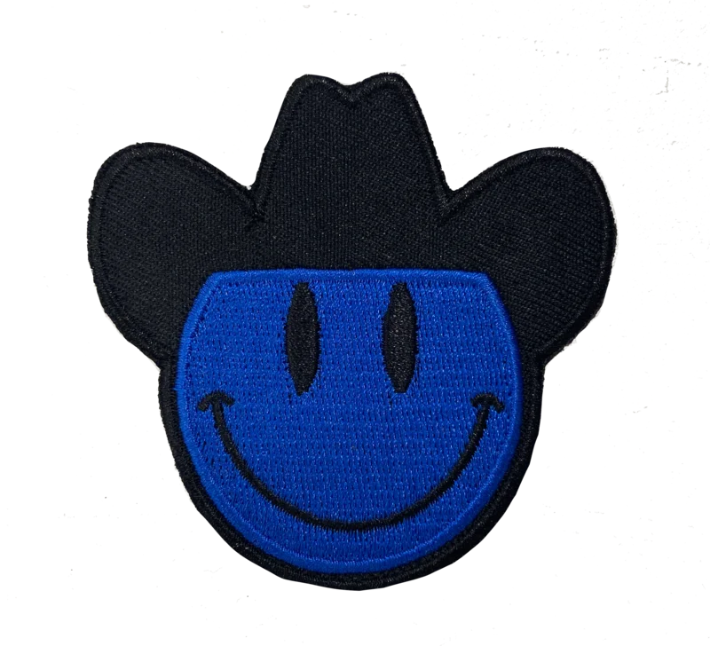Blue Cowboy Logo Patch