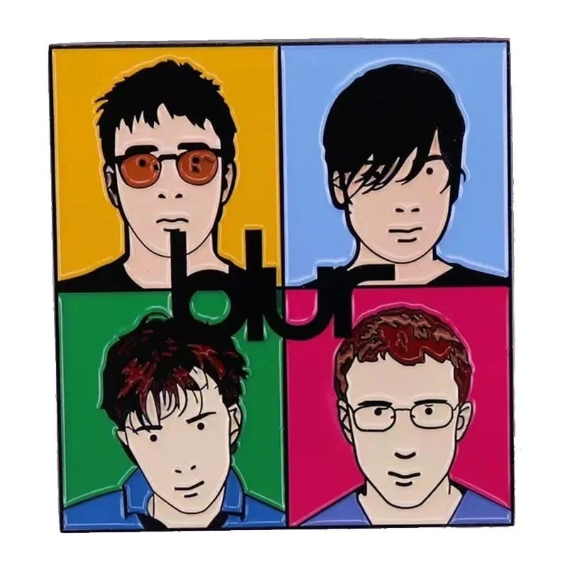 Blur Group Cartoon Enamel Pin