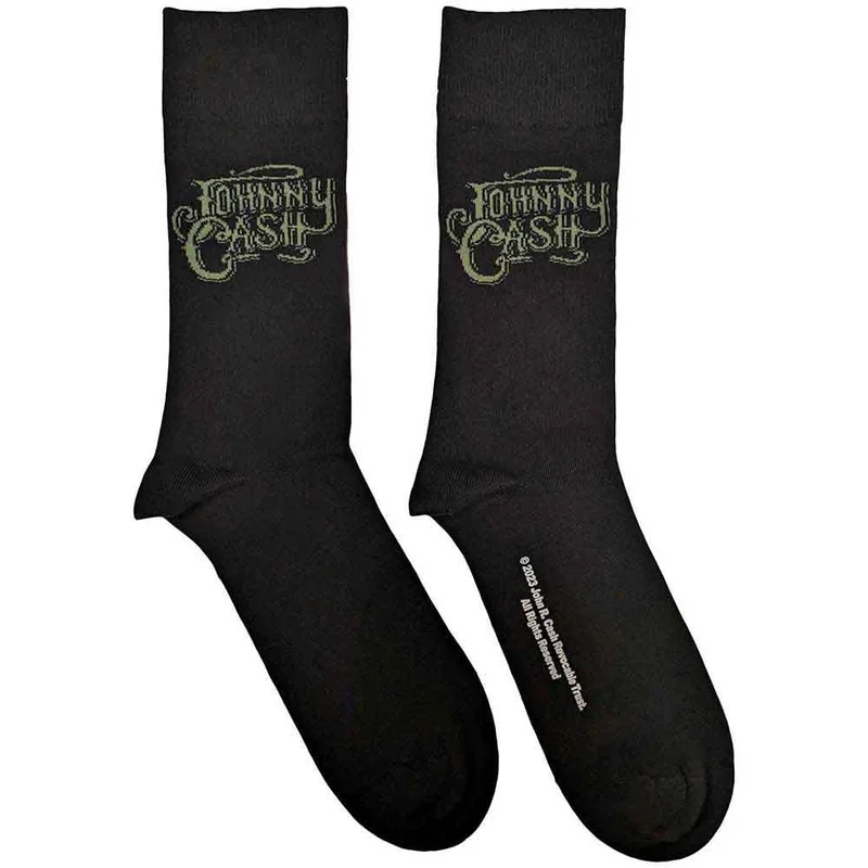 Cash, Johnny - Text Logo Socks