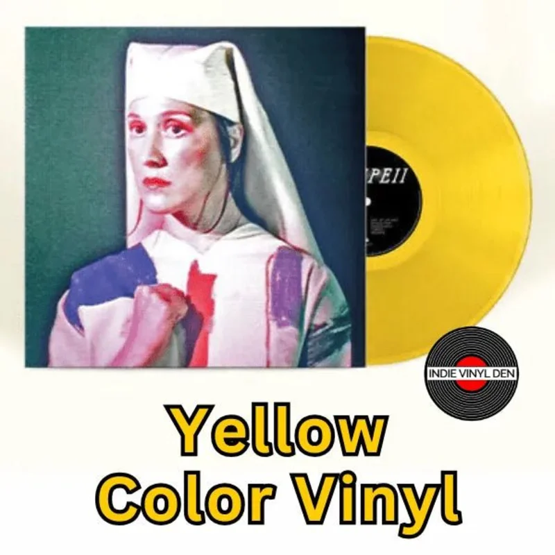 Cate Le Bon - Pompeii - Yellow Color Vinyl Record LP