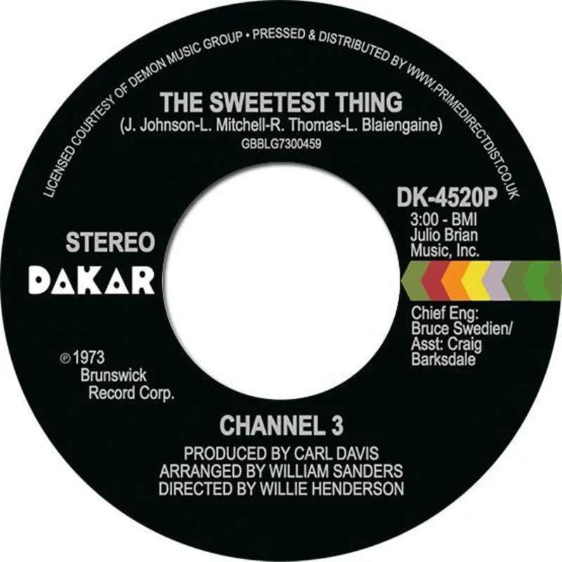 Channel 3 - The Sweetest Thing (Record Store Day 2021 7" Vinyl)