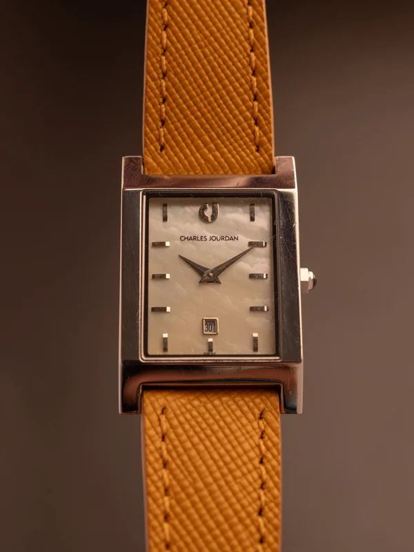 Charles Jourdan Tank Mother of Pearl (MOP Dial) (Ref. 8612-583-1105) (24mm; Quartz)