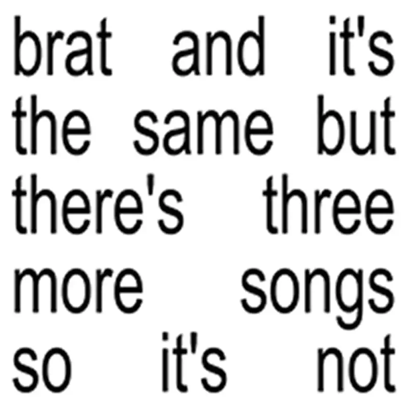Charli XCX - Brat & It's The Same But There's Three More Songs So It's Not (White Color) Vinyl LP