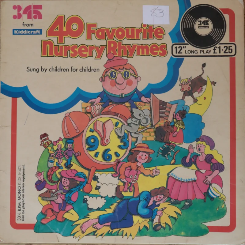 Children Aged 7 - 12 Accompanied By Eira Davies - 40 Favourite Nursery Rhymes ( (Used Vinyl - VG) VJ Marketplace