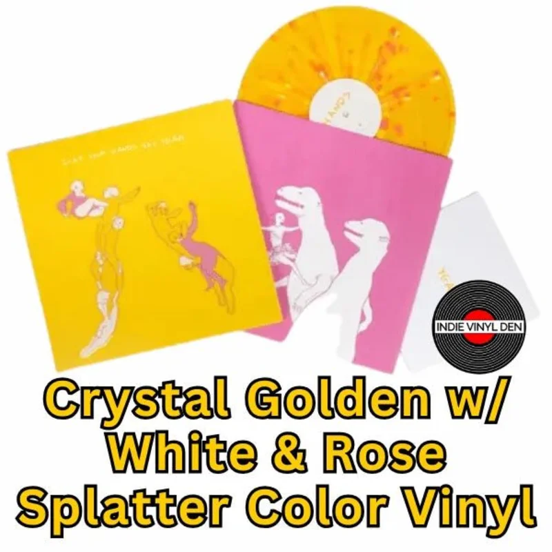 Clap Your Hands Say Yeah (20th Anniversary Edition) - Crystal Golden w/ White & Rose Splatter Vinyl Record