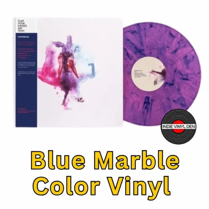 Clap Your Hands Say Yeah - Hysterical - Blue MarbleVinyl Record