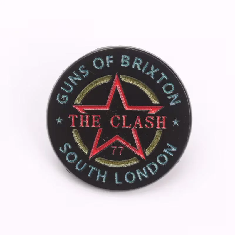 Clash Guns of Brixton Round - Metal Pin
