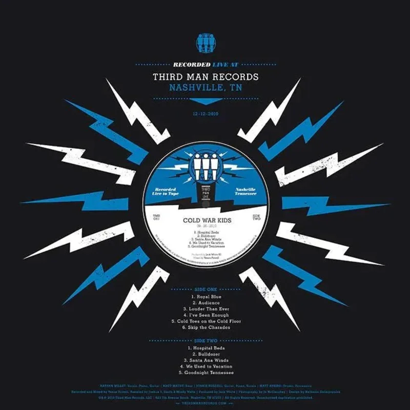 Cold War Kids - Live at Third Man - Vinyl Record