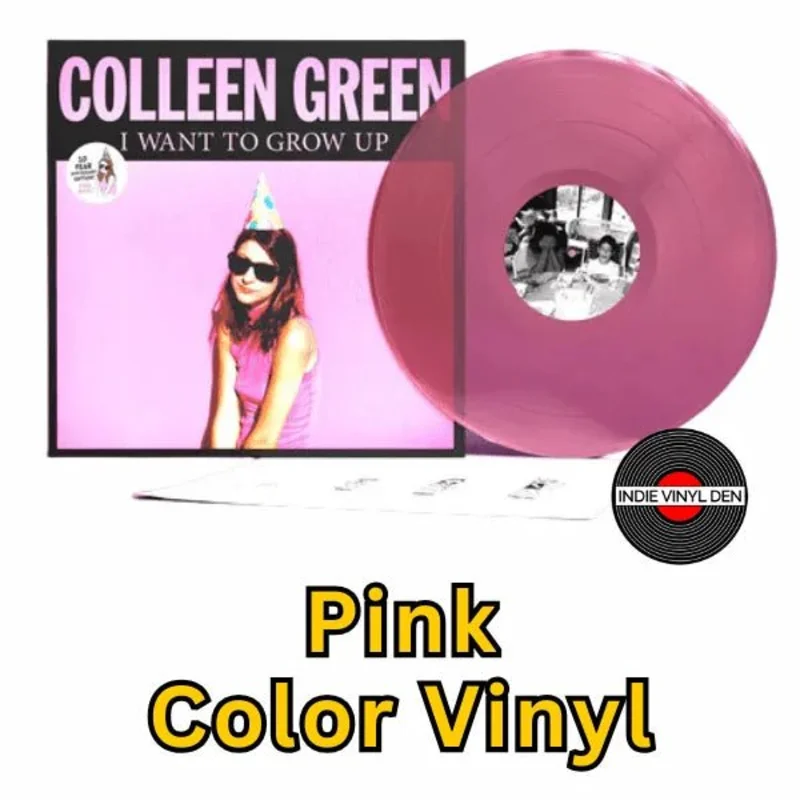 Colleen Green - I Want to Grow Up - 10th Anniversary Pink Color Vinyl Record