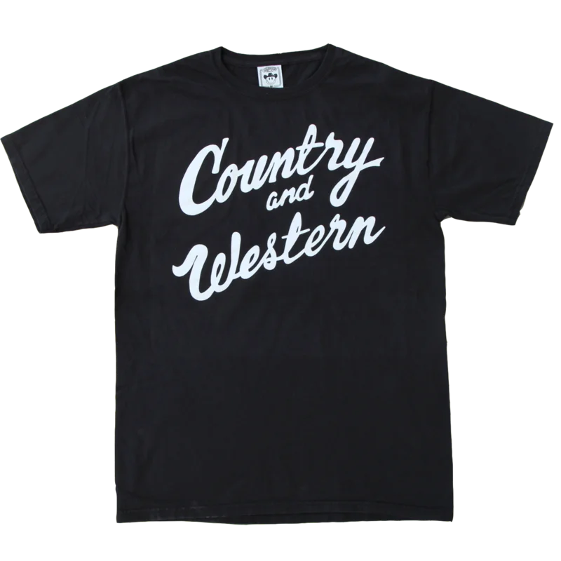 Country & Western Black Unisex Tee