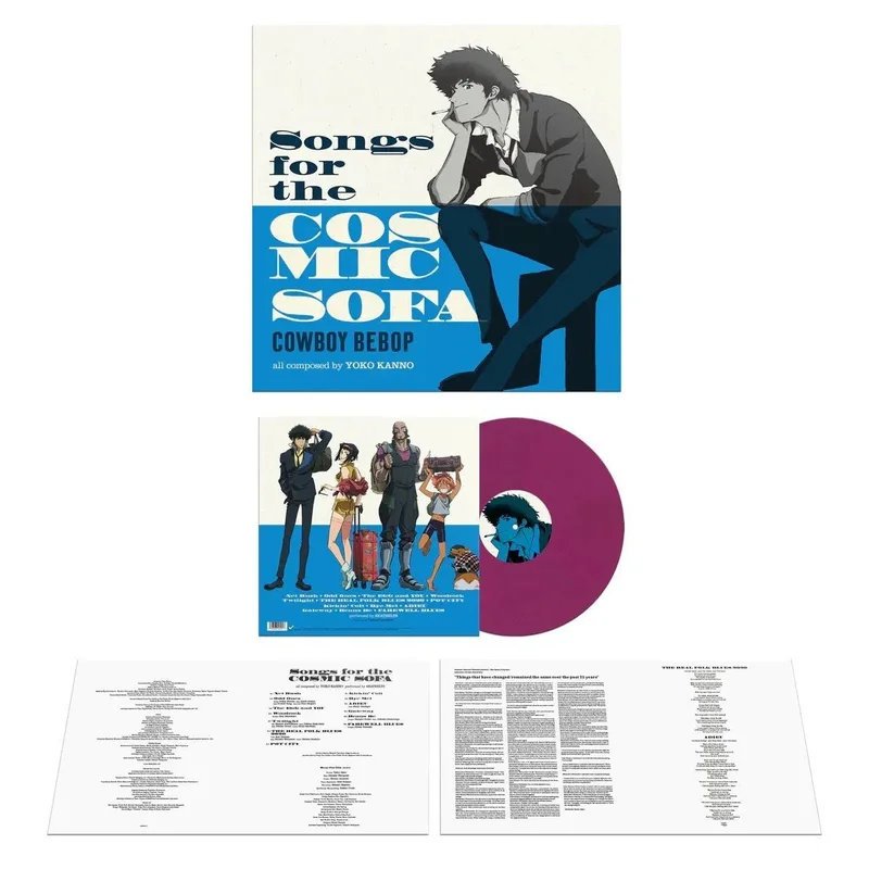 Cowboy Bebop: Songs from the Cosmic Sofa - Seatbelts - Pink and dark blue marbled color vinyl