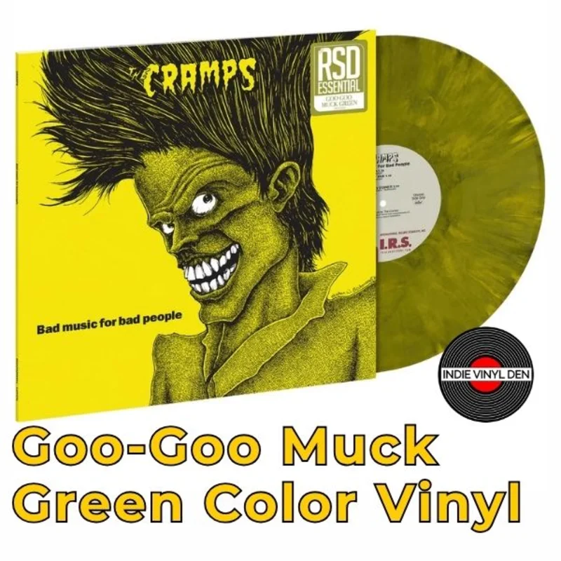 Cramps - Bad Music For Bad People - Goo-Goo Muck Green Color Vinyl