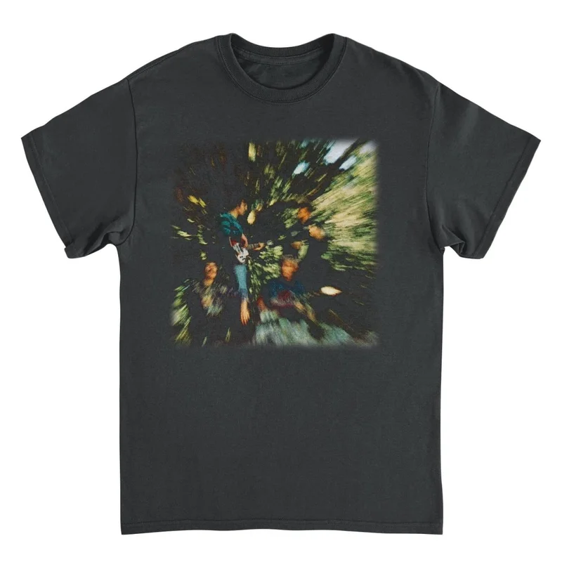 Credence Clearwater Revival Zoom Blur Band Black T-Shirt