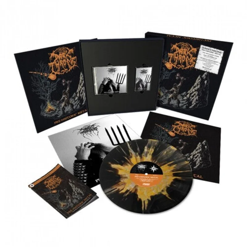 Darkthrone - Pre-Historic Metal - CD + MC + Splatter LP Box Set (Black/Silver/Orange Vinyl) (Pre Order)