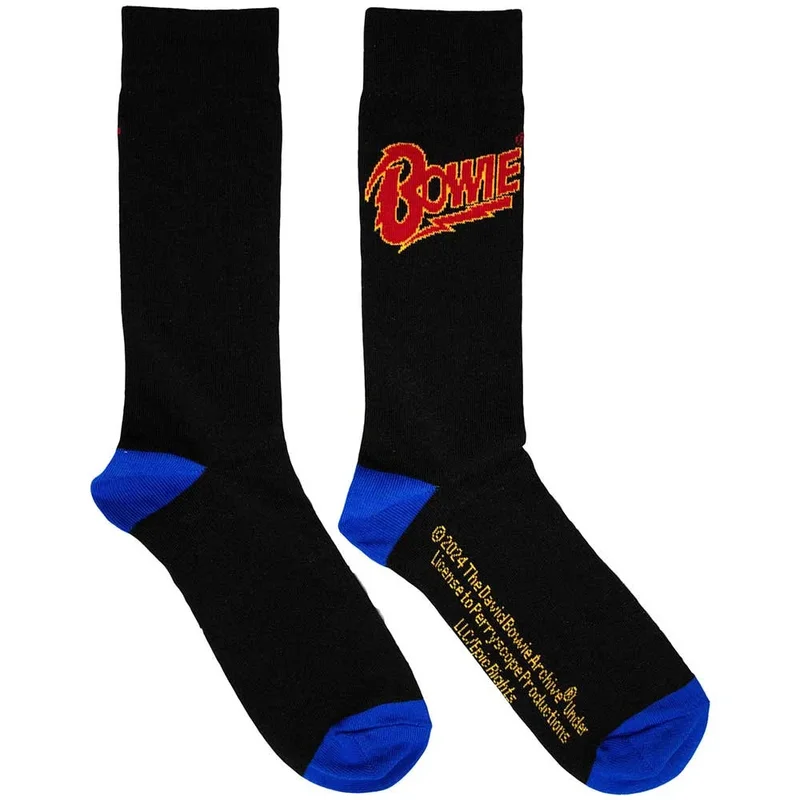 David Bowie - Logo Blue Contrast Socks