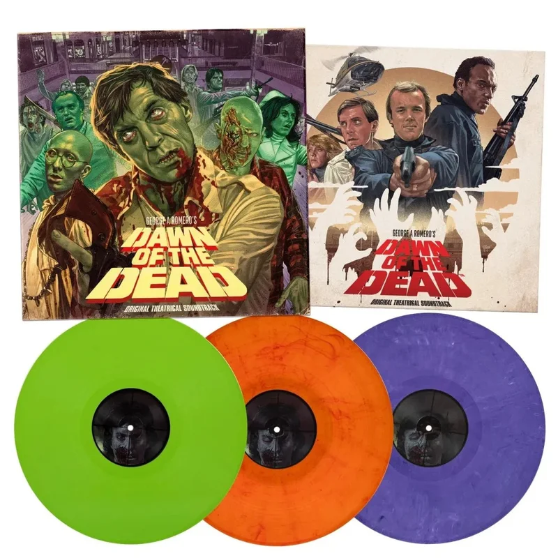 Dawn of the Dead Soundtrack - Retro Tri-Color Vinyl Record