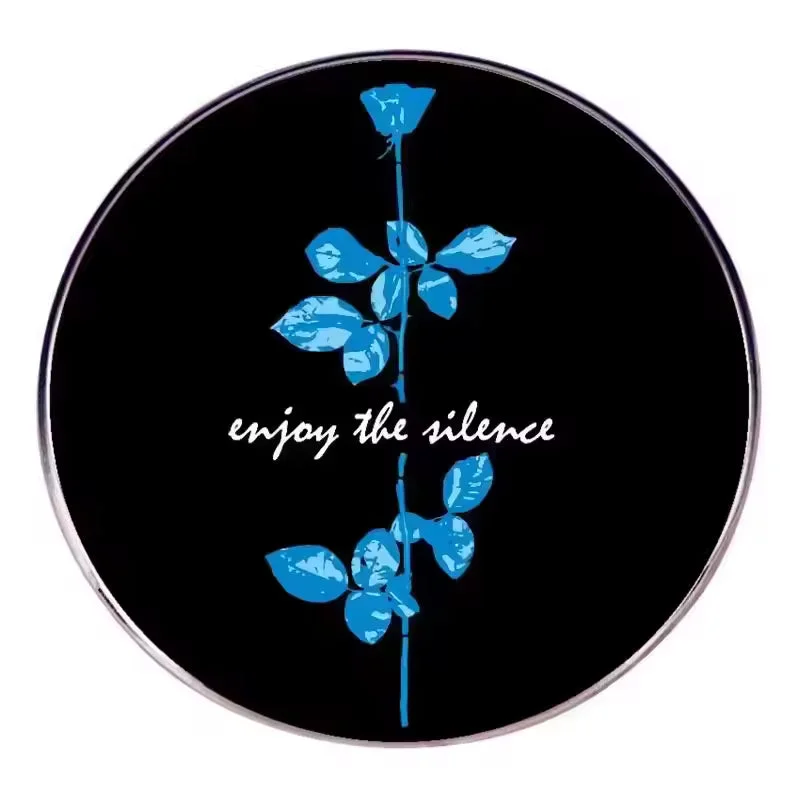 Depeche Mode Enjoy the Silence Blue Round - Enamel Pin