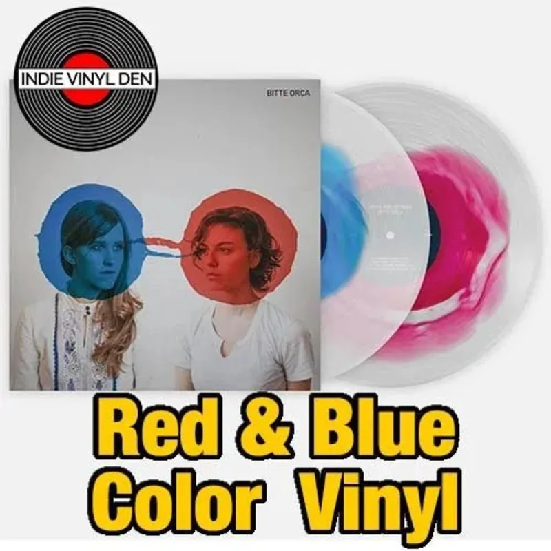 Dirty Projectors - Bitte Orca - Blue & Red in Clear Vinyl Record 2LP