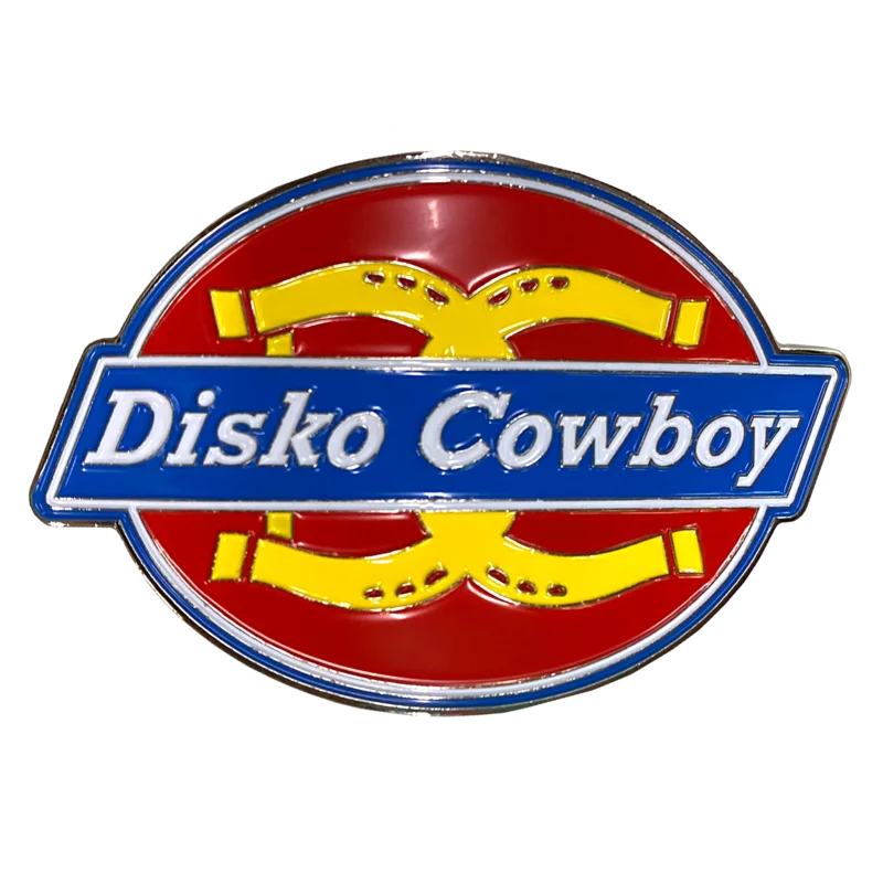 Disko Cowboy Enamel Belt Buckle