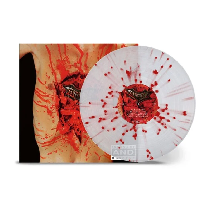 Dismember - Indecent & Obscene (Clear w/ Red Splatter)