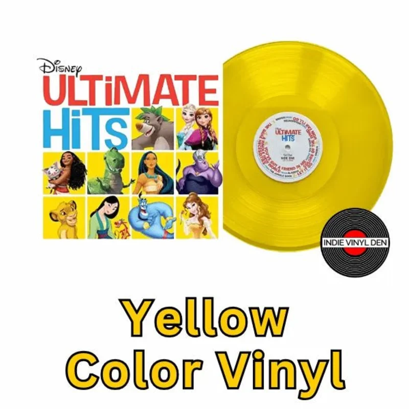 Disney Ultimate Hits -  Yellow Color Vinyl Record