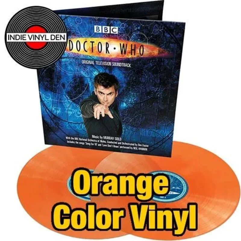 Doctor Who: Series 1 and 2 - Gold Murray -  Orange Vinyl Record