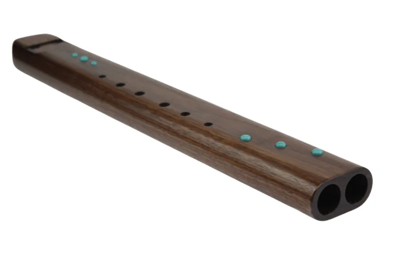 Double Nova 'F' Walnut & Turquoise